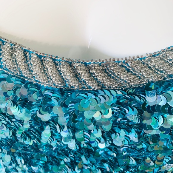 VTG 1980’s SWEE LO Wiggle Bombshell Sequins Dress - Picture 7 of 8